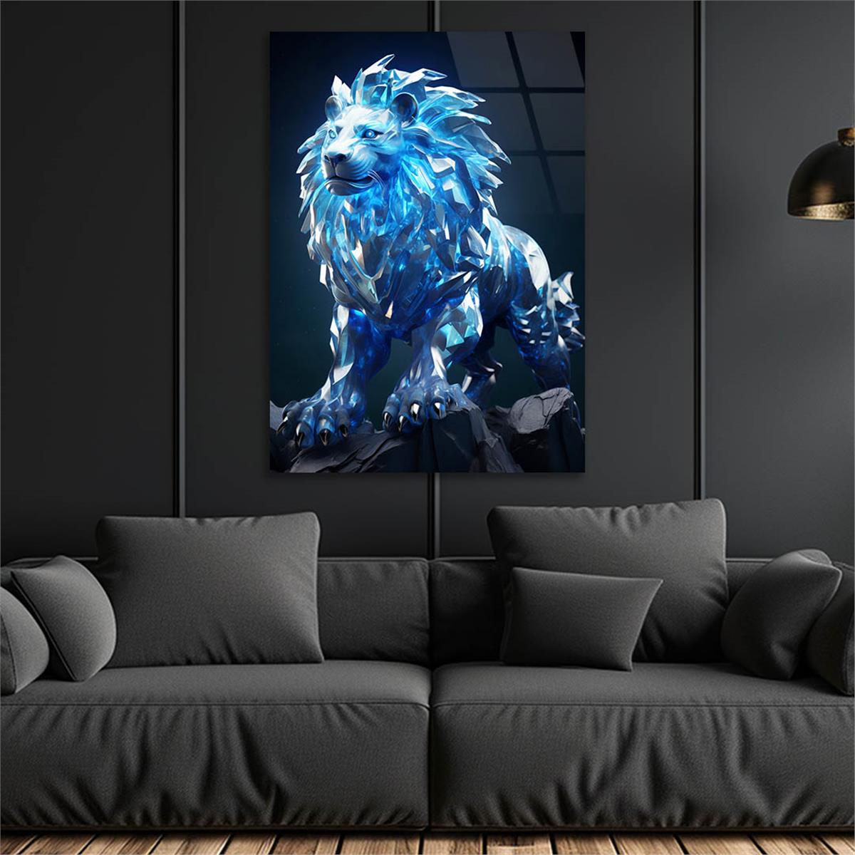 Dikey Doğa Temalı Cam Tablo 357