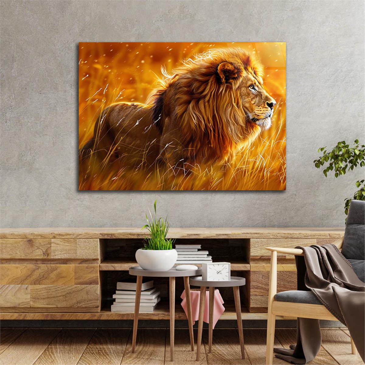 Yatay Doğa Temalı Cam Tablo 482