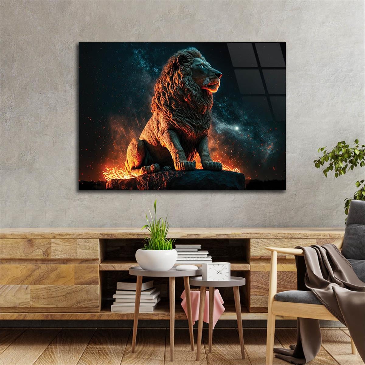 Horizontal Natured-Themed Tempered Glass Wall Art 326