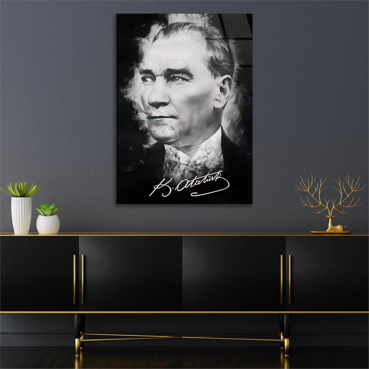 Dikey VatanTemalı Cam Tablo 169