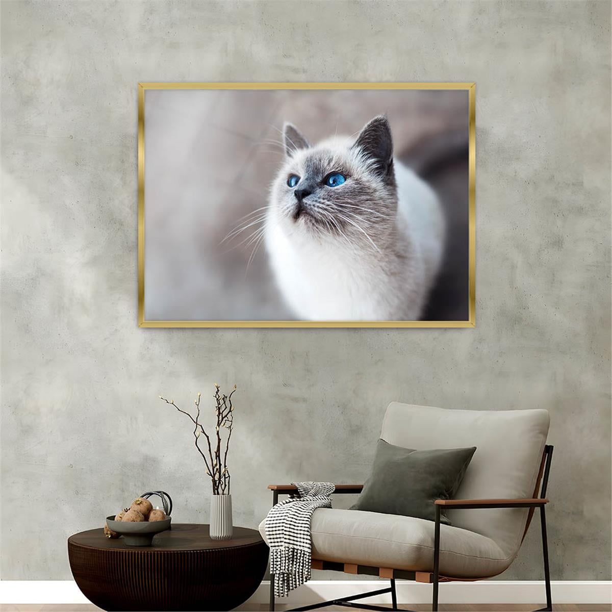 Aluminum-Framed Art-Themed Tempered Glass Wall Art 035