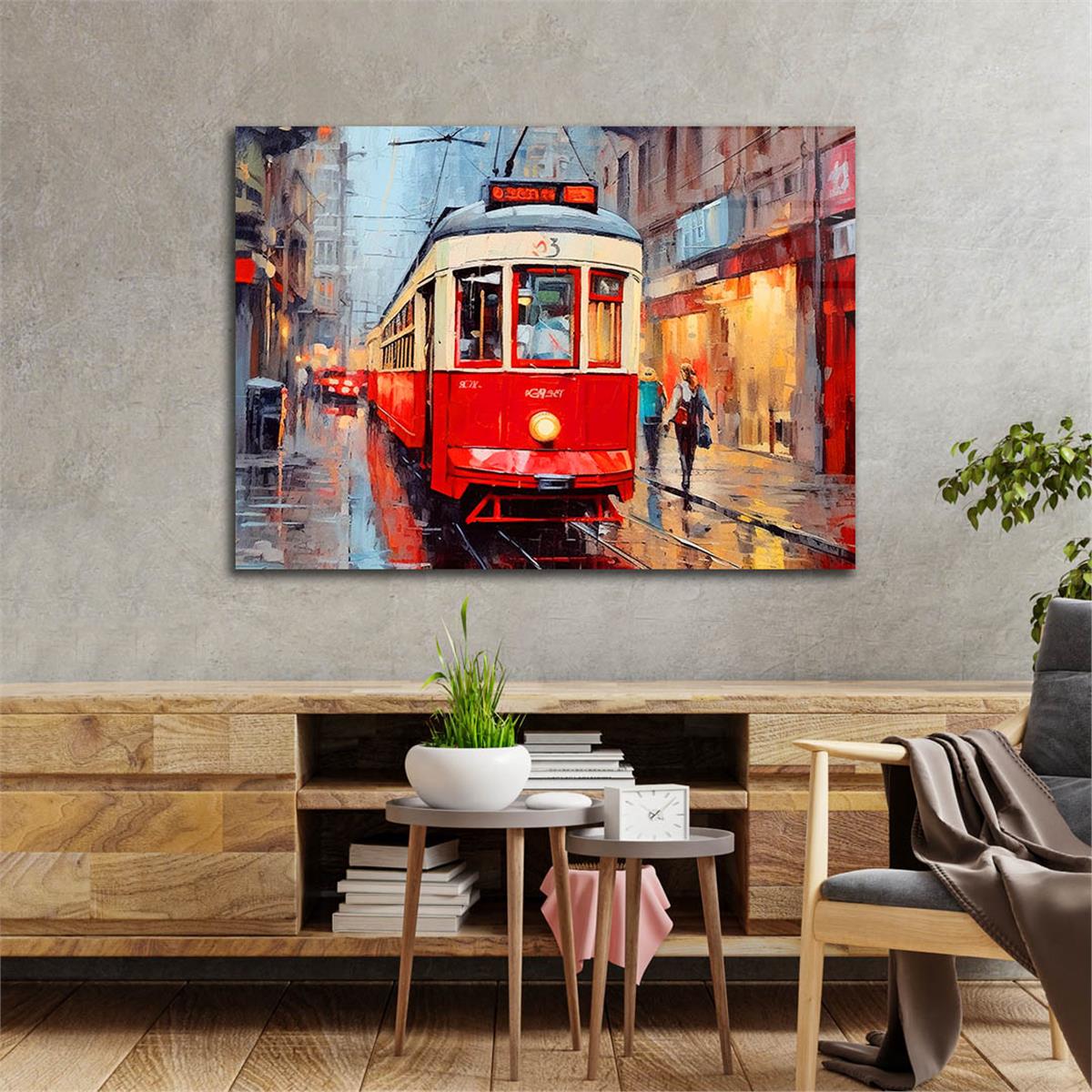Horizontal Art-Themed Tempered Glass Wall Art 533