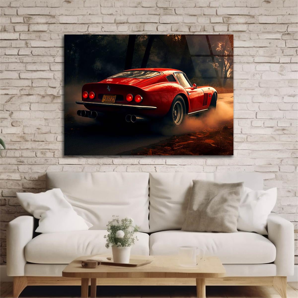 Yatay DoğaTemalı Cam Tablo 402