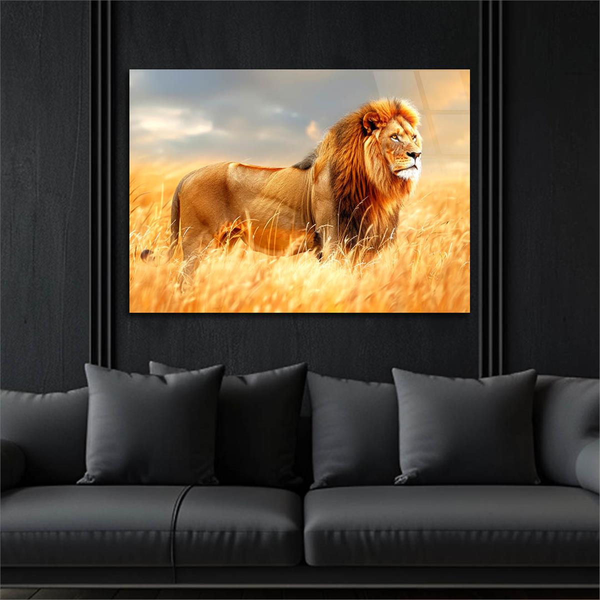 Yatay Doğa Temalı Cam Tablo 484