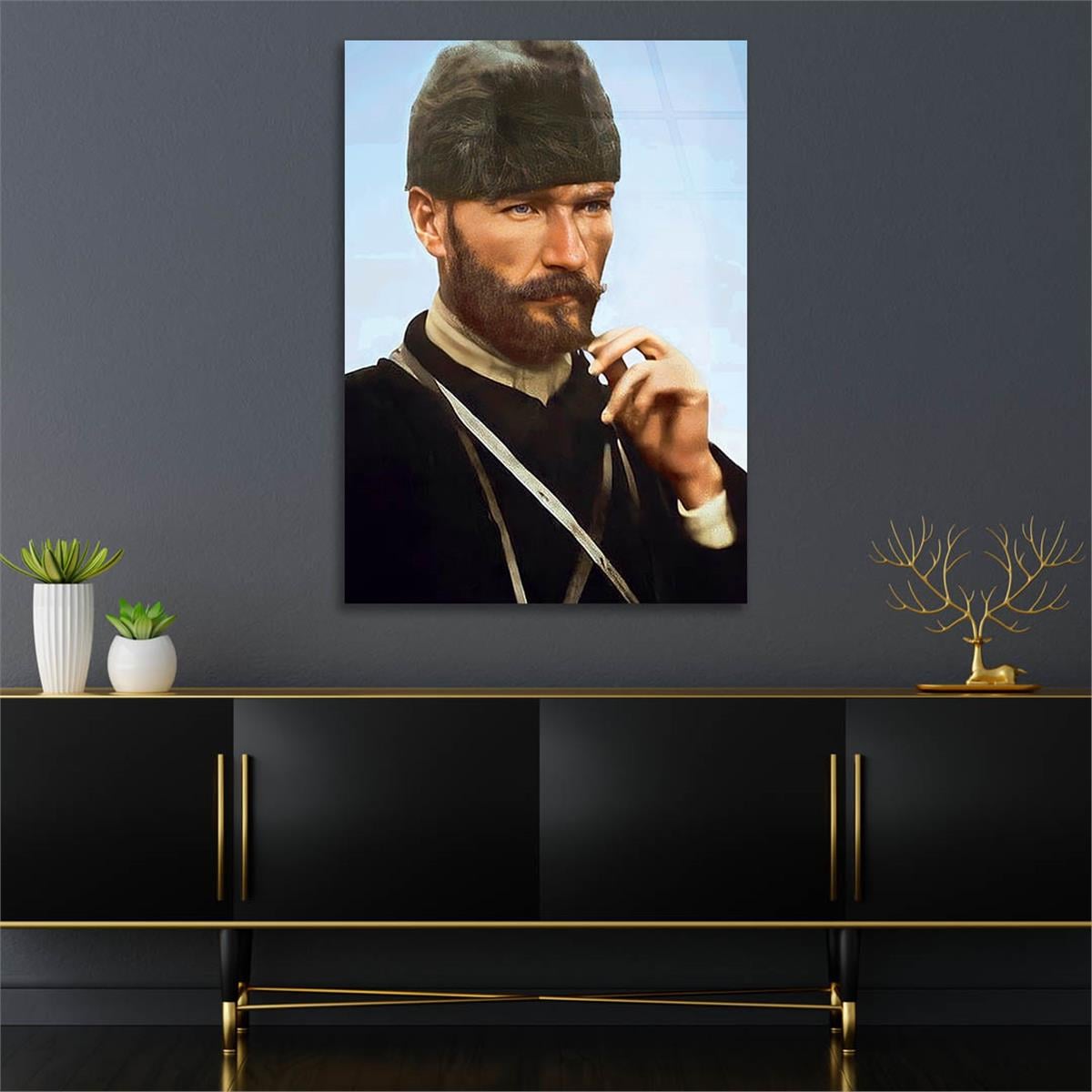 MUSTAFA KEMAL ATATÜRK Tempered Glasss Wall Art