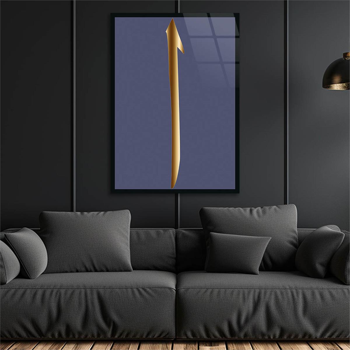 ELİF YAZILI CAM TABLO 