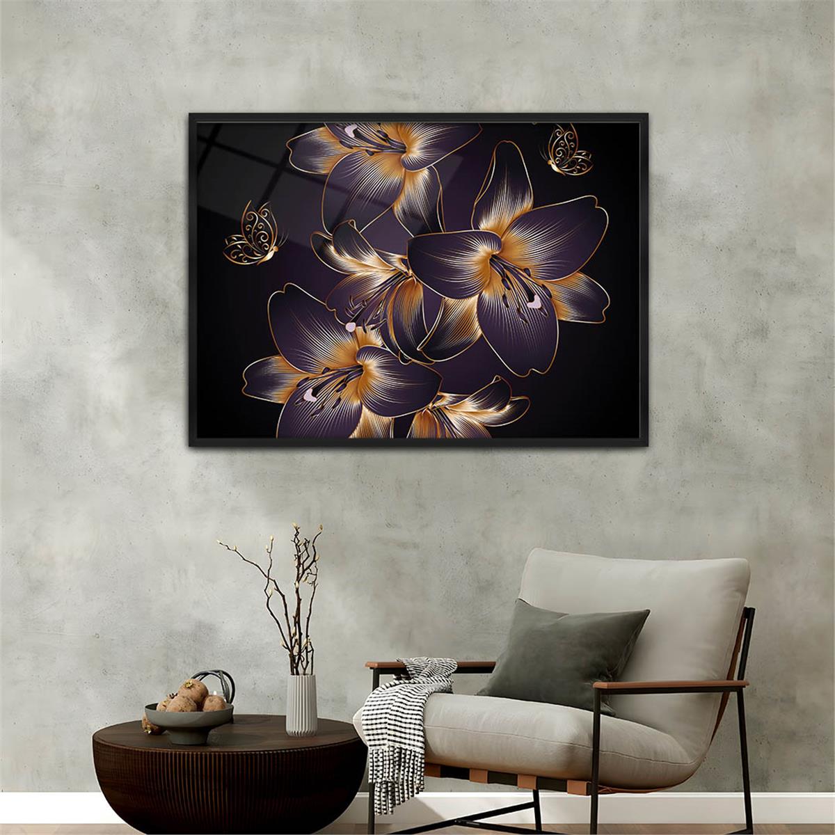 Alüminyum Çerçeveli Sanat Temalı Cam Tablo 157