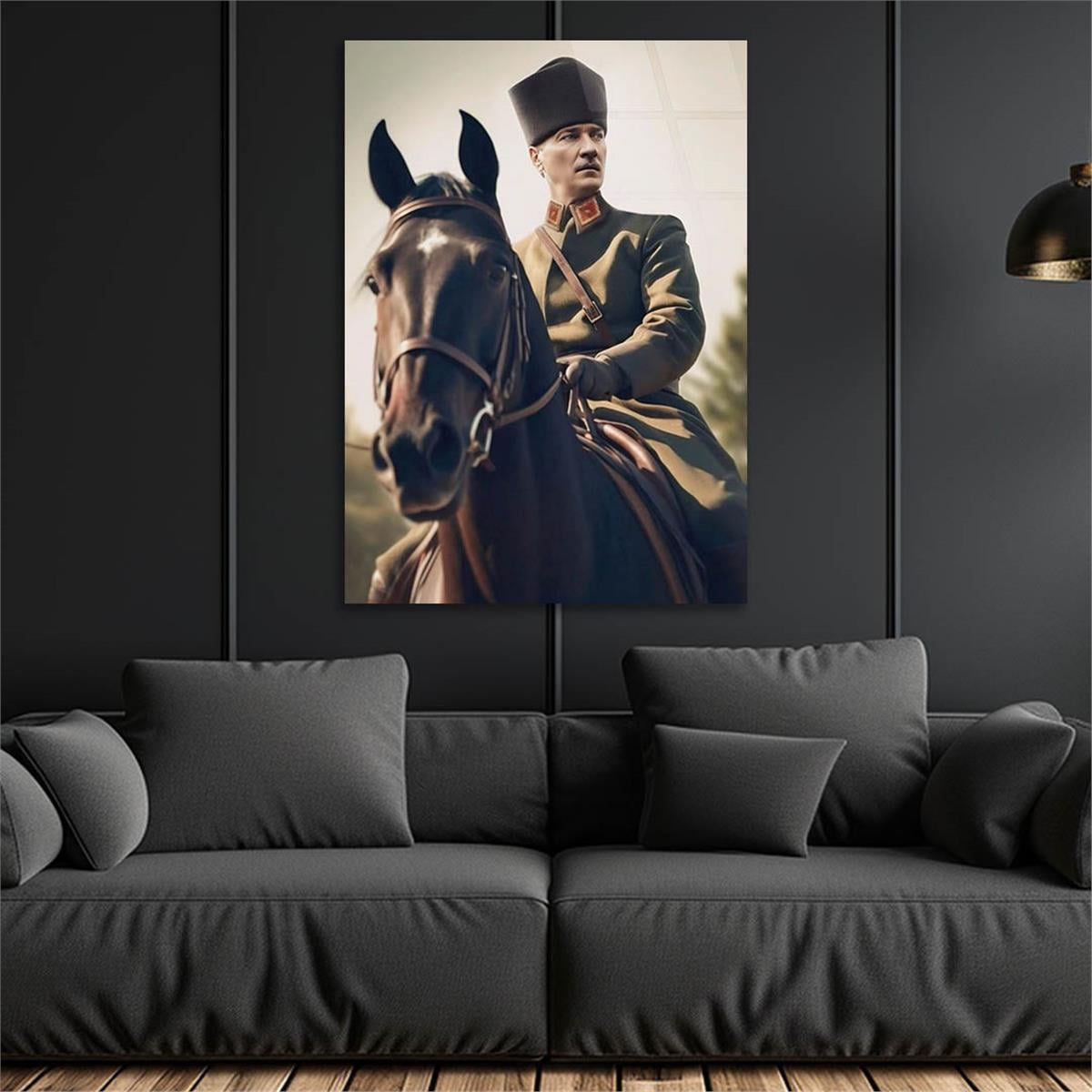 Dikey VatanTemalı Cam Tablo 198