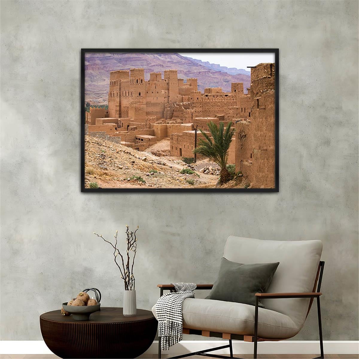 bedrucktes Glas mit Aluminiumrahmen und Natur Themen 