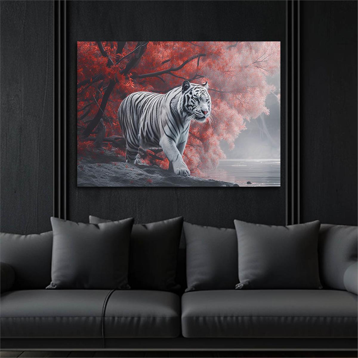 Horizontal Natured-Themed Tempered Glass Wall Art 325