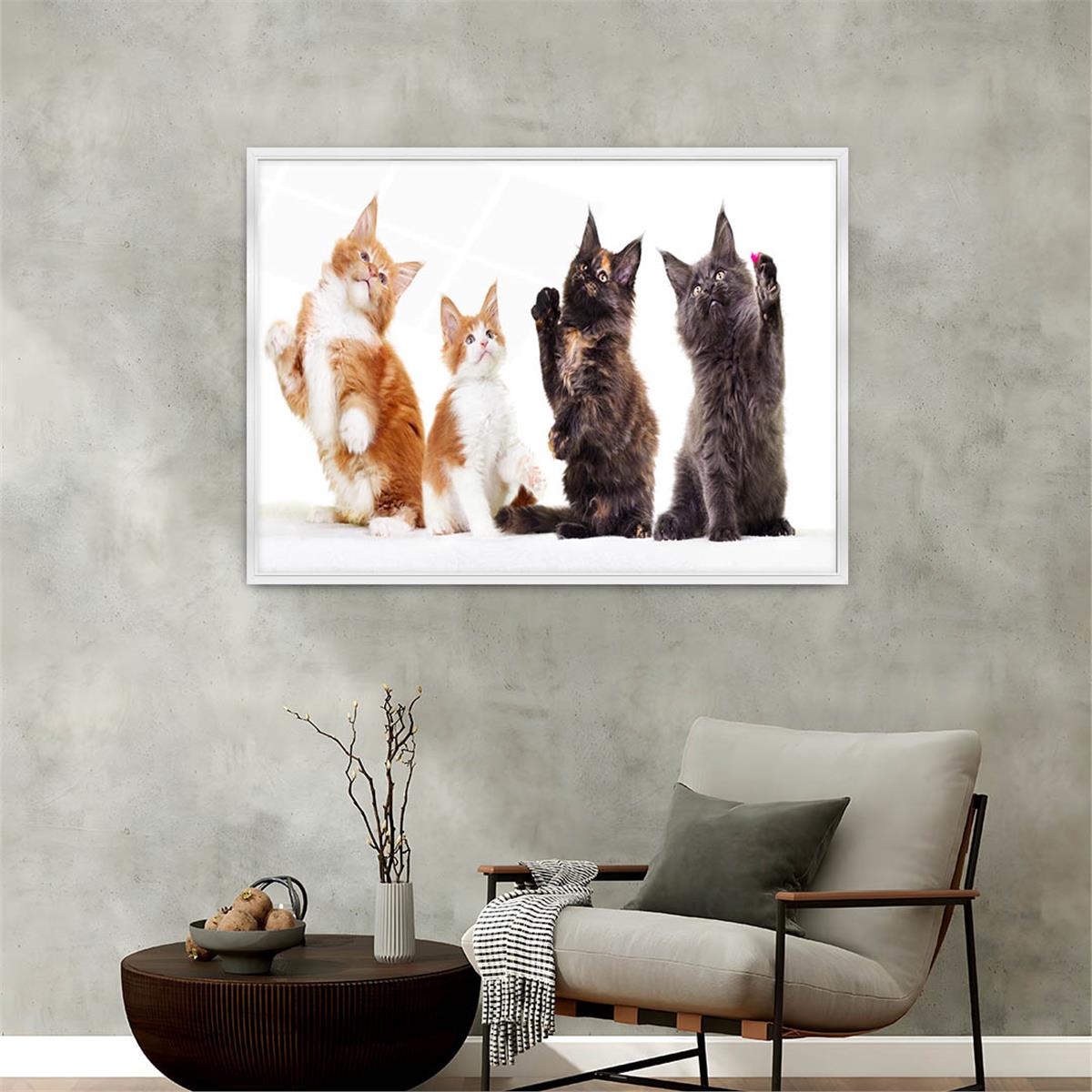 bedrucktes Glas mit Aluminiumrahmen und Natur Themen 