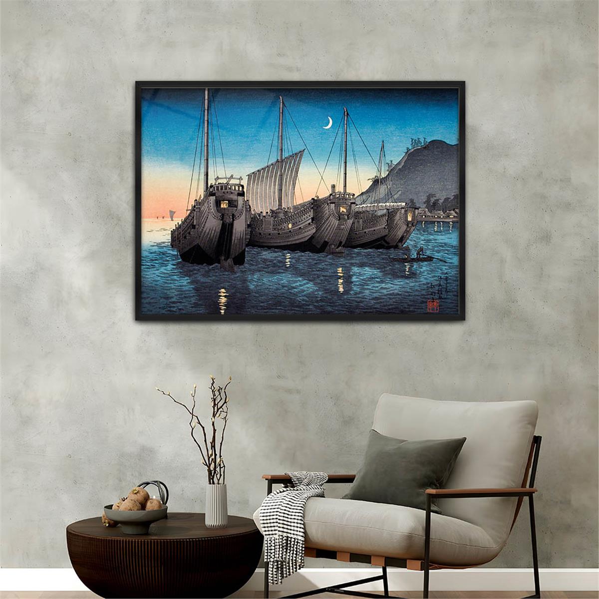 Aluminum-Framed Art-Themed Tempered Glass Wall Art 147