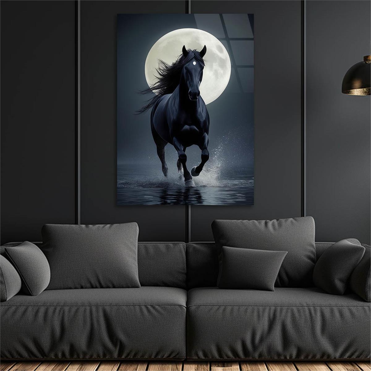 Dikey Doğa Temalı Cam Tablo 385