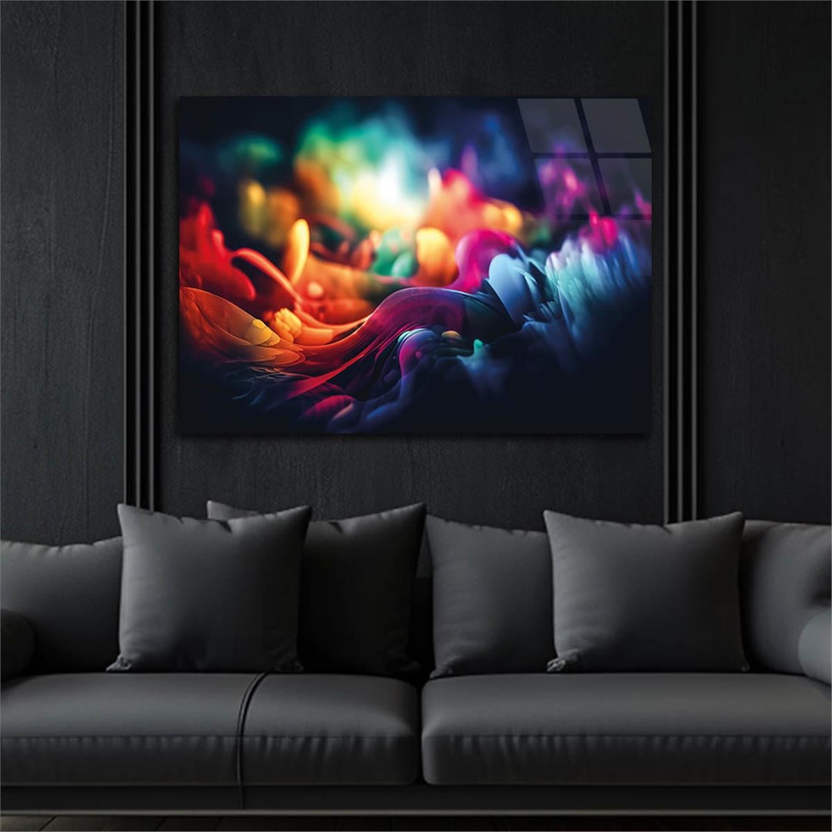 Horizontal Art-Themed Tempered Glass Wall Art 357