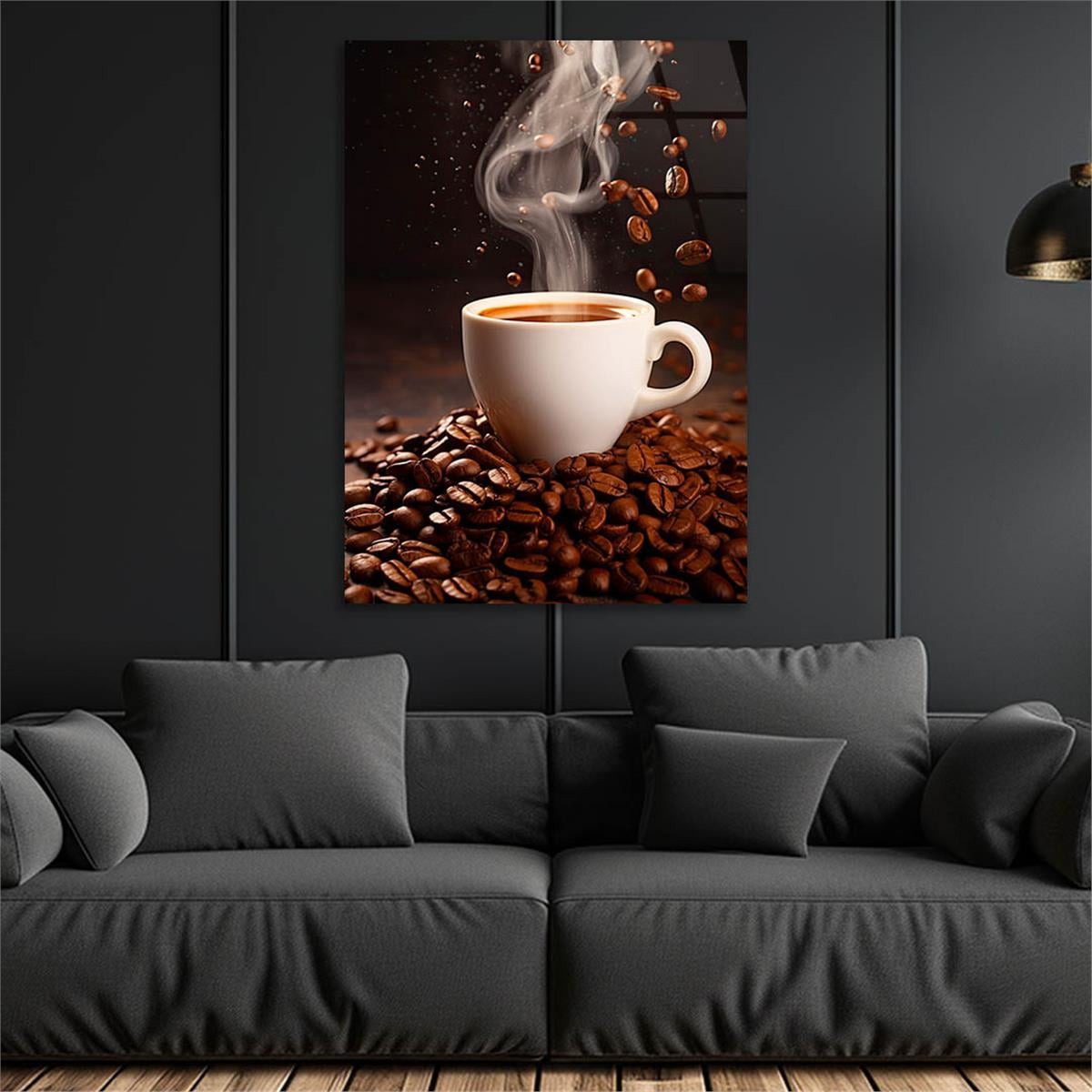 Dikey Doğa Temalı Cam Tablo 251