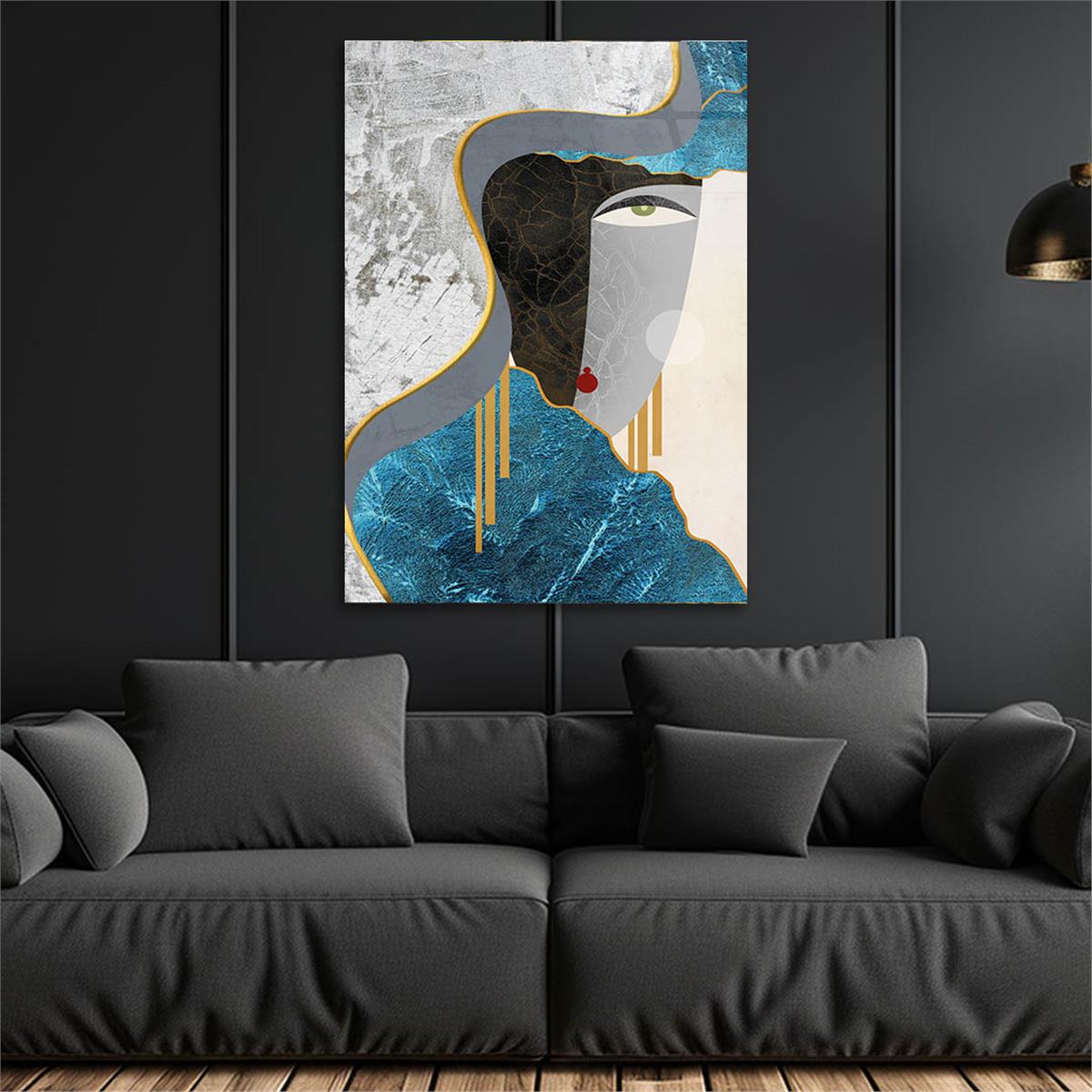 Vertical Tempered Glasss Wall Arts Art-Themed 292