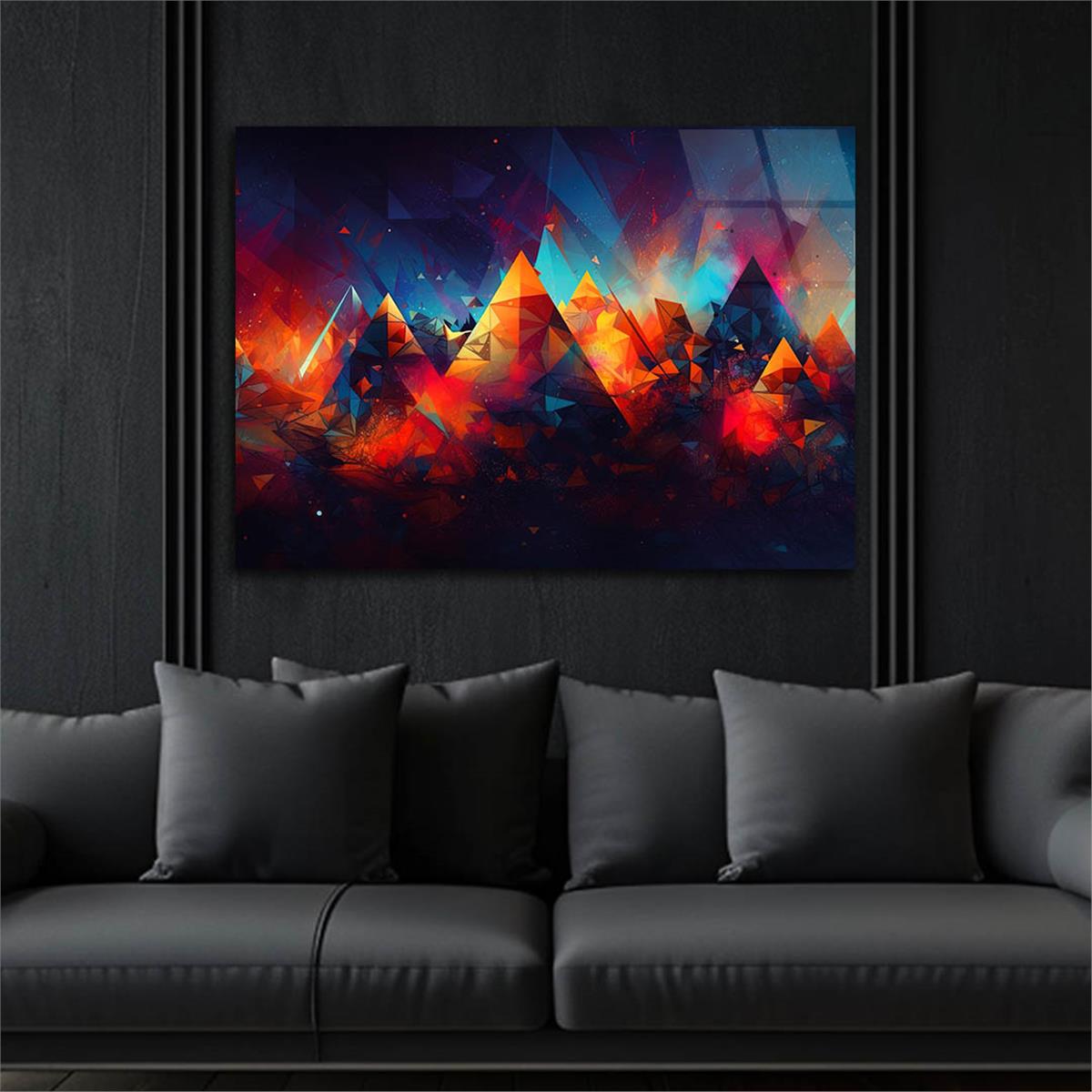 Horizontal Art-Themed Tempered Glass Wall Art 276