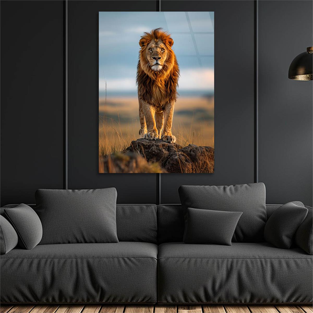 Dikey Doğa Temalı Cam Tablo 311