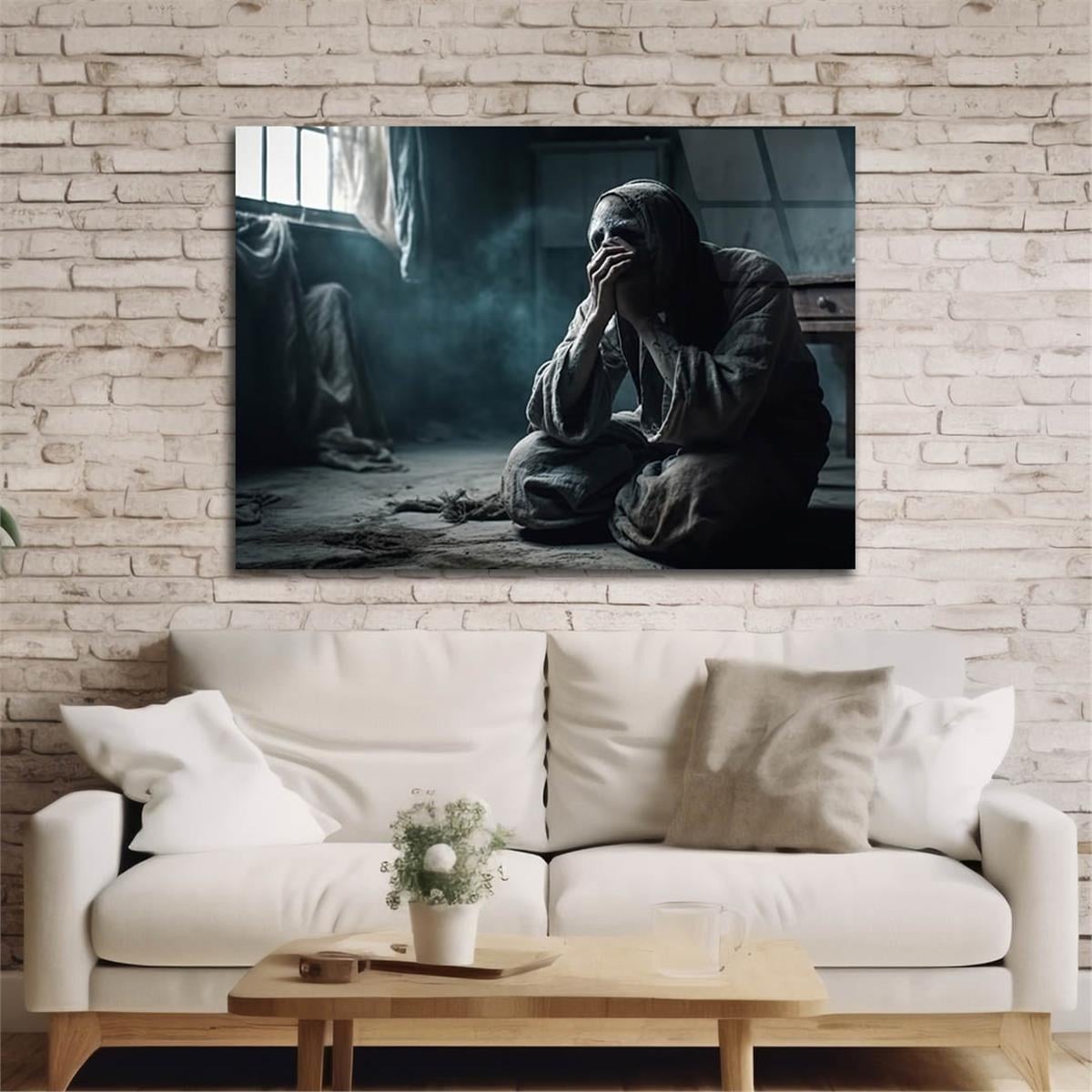 Horizontal Art-Themed Tempered Glass Wall Art 555