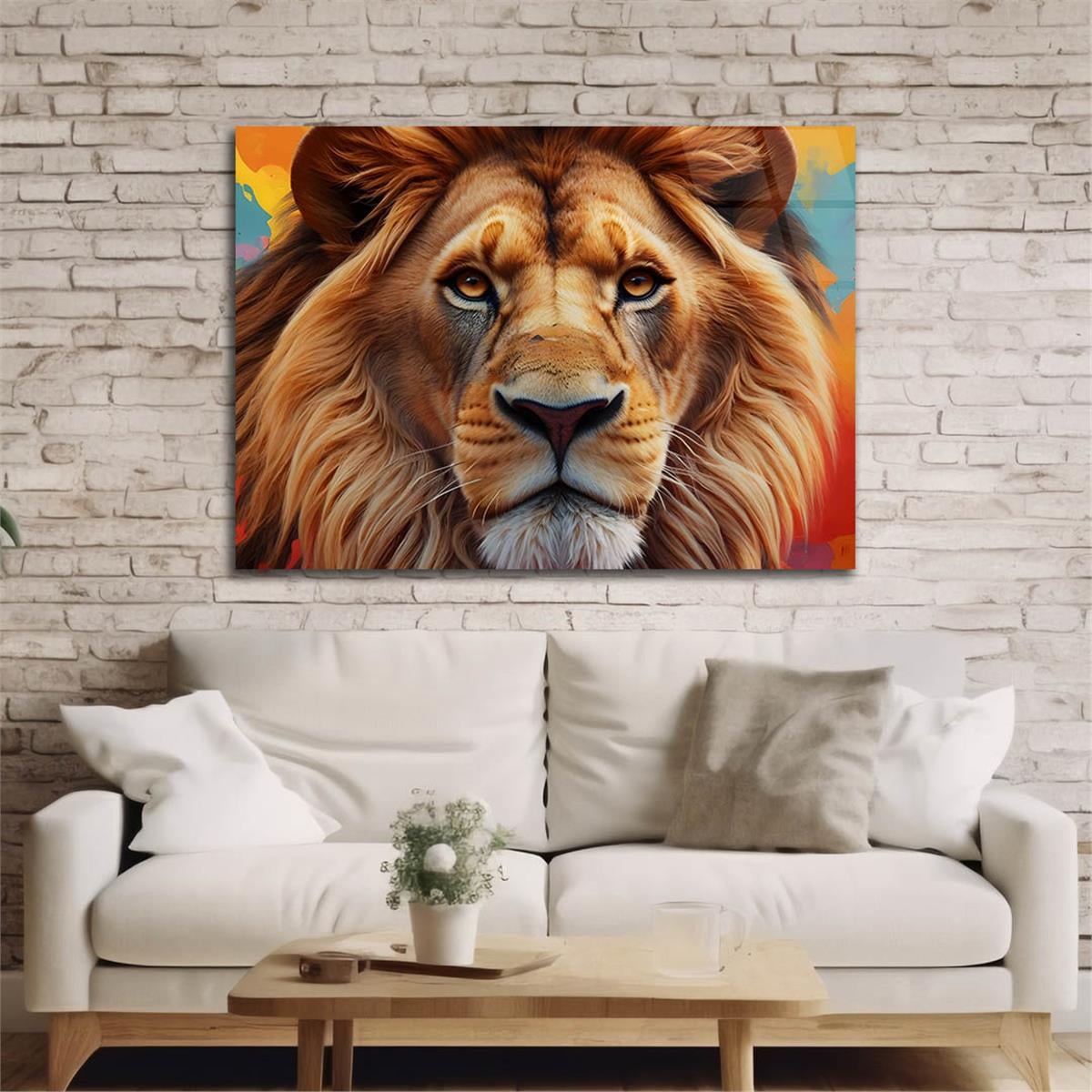 Yatay Doğa Temalı Cam Tablo 508