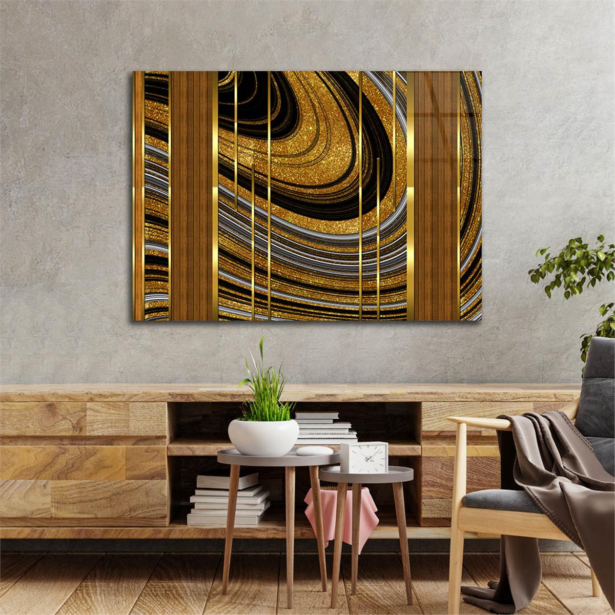 Horizontal Art-Themed Tempered Glass Wall Art 382
