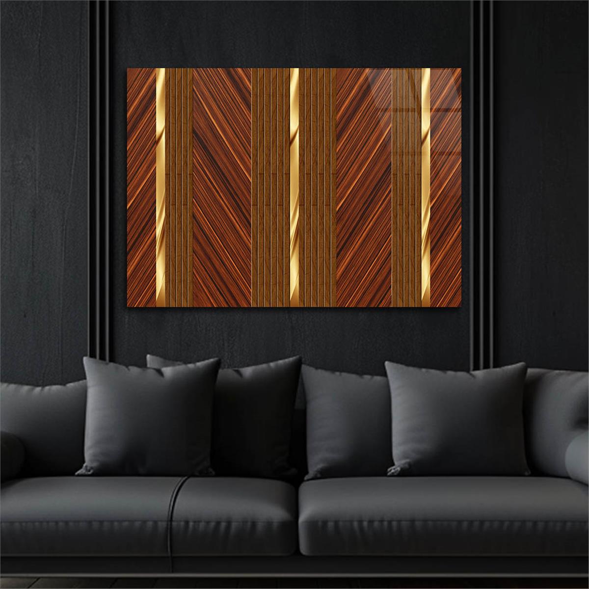 Horizontal Art-Themed Tempered Glass Wall Art 381