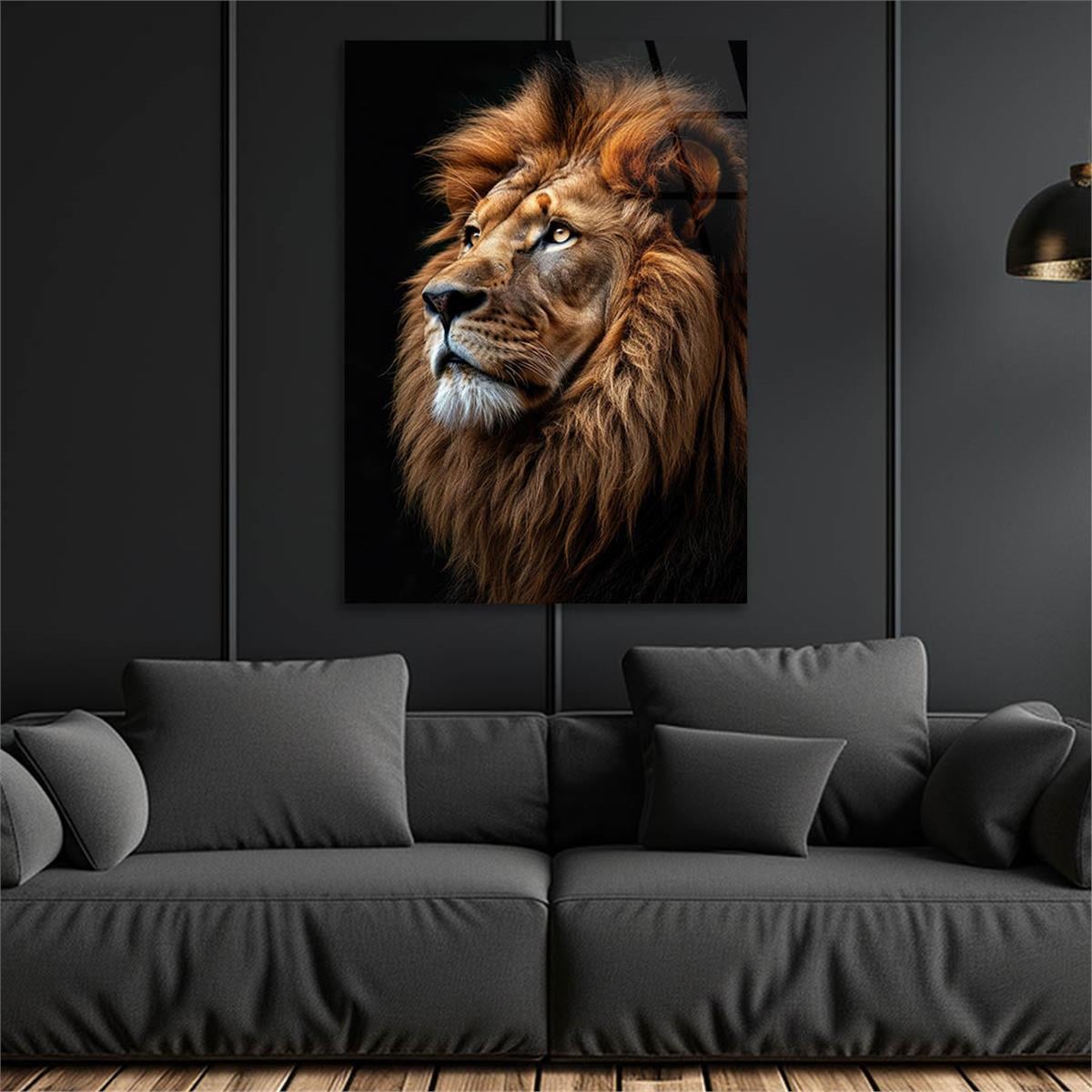 Dikey Doğa Temalı Cam Tablo 368