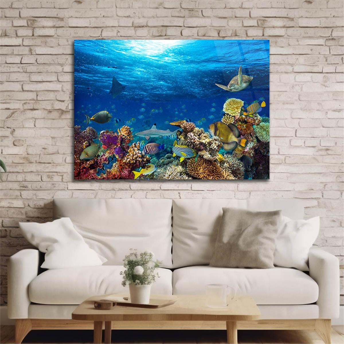 Tempered Glasss Wall Arts Natured-Themed