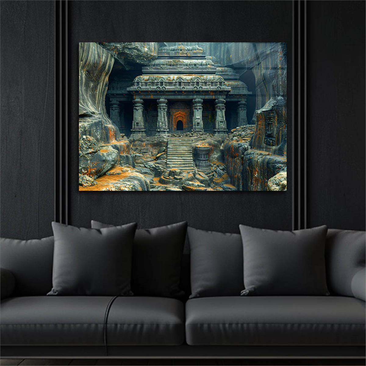 Yatay DoğaTemalı Cam Tablo 427