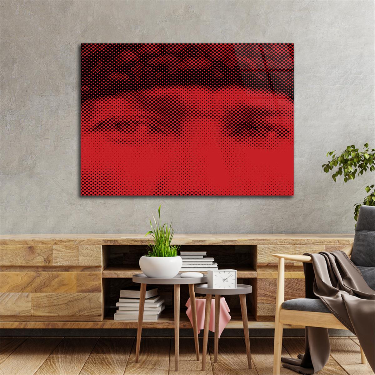 Yatay VatanTemalı Cam Tablo 118