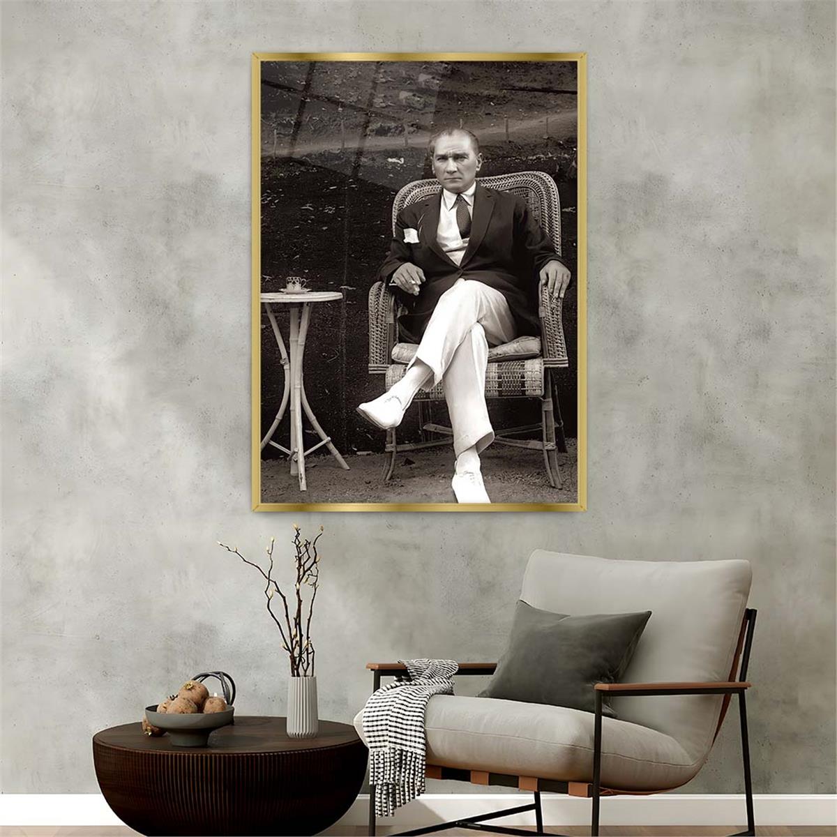 Aluminum-Framed National-Themed Tempered Glass Wall Art 099