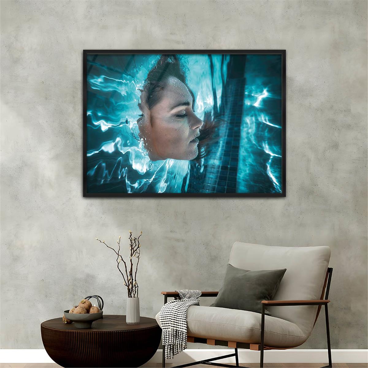 Alüminyum Çerçeveli Sanat Temalı Cam Tablo 123