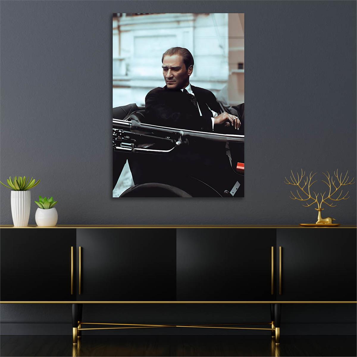 Dikey VatanTemalı Cam Tablo 248