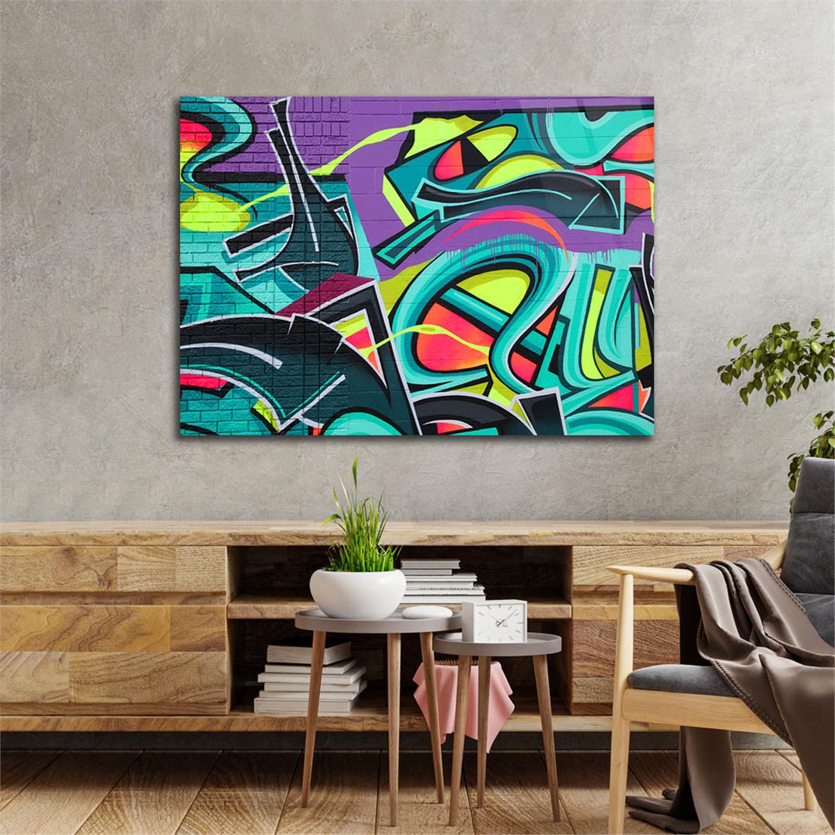 Horizontal Art-Themed Tempered Glass Wall Art 427
