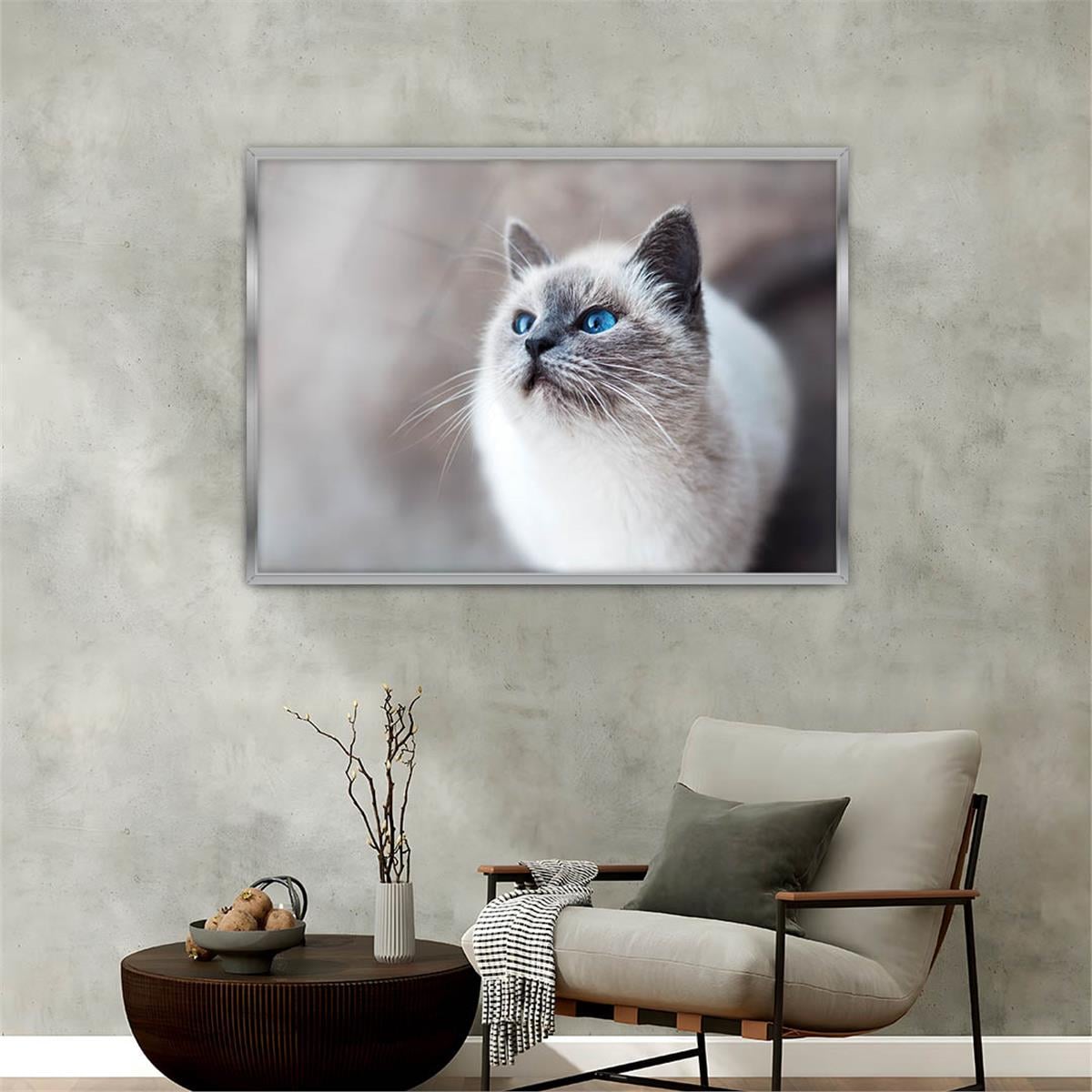 Aluminum-Framed Art-Themed Tempered Glass Wall Art 035