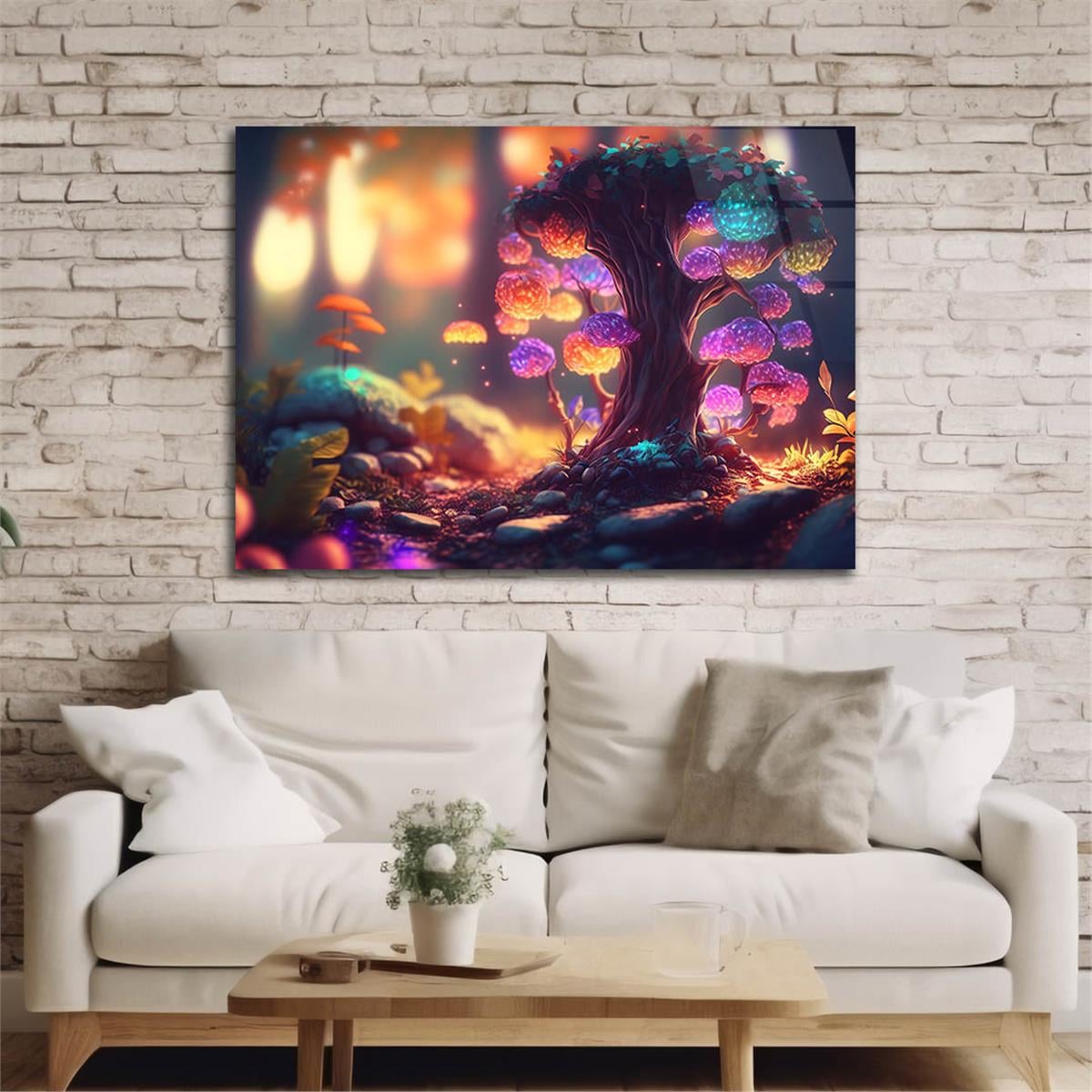 Horizontal Art-Themed Tempered Glass Wall Art 474