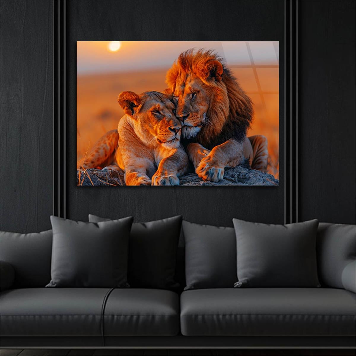 Yatay Doğa Temalı Cam Tablo 475