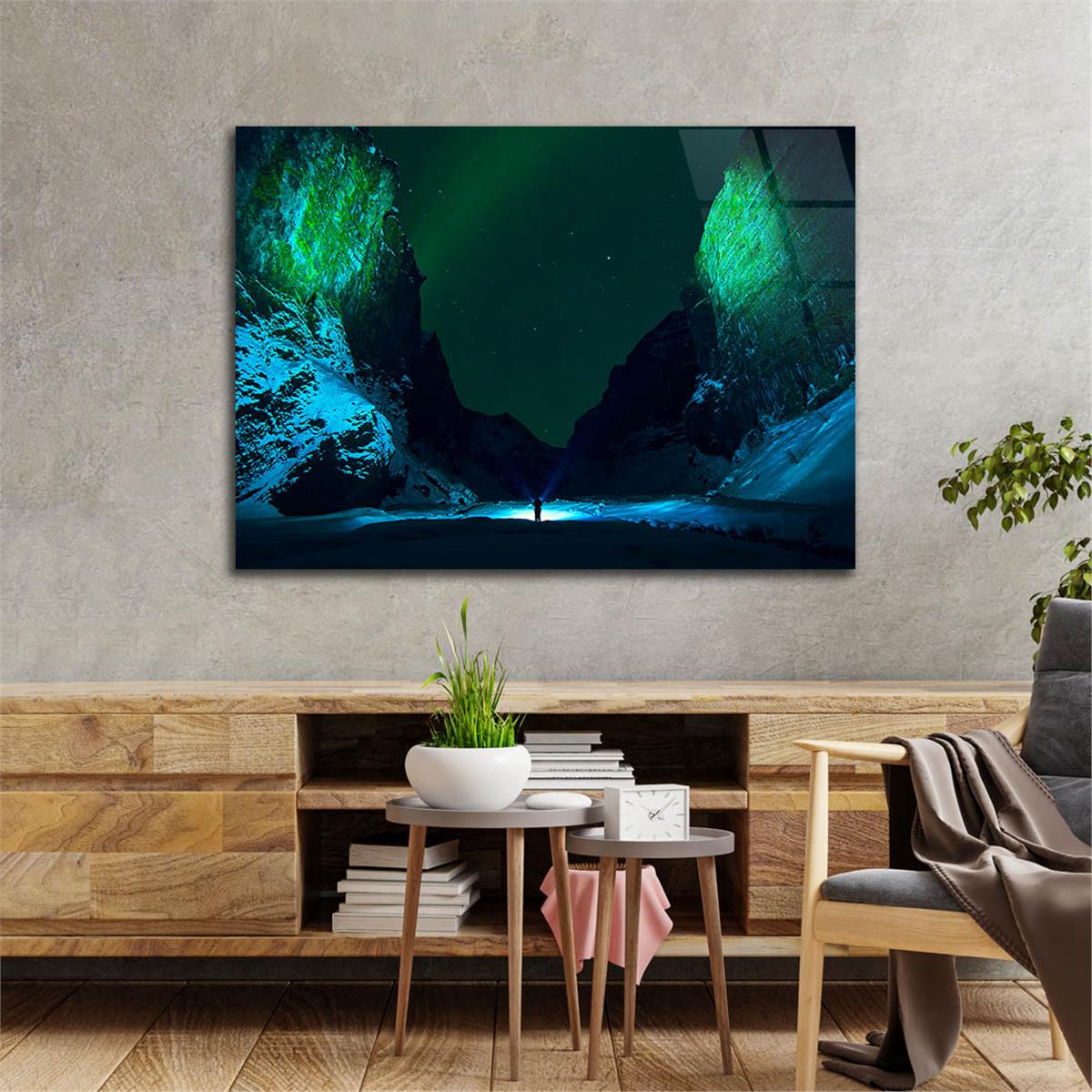 Horizontal Art-Themed Tempered Glass Wall Art 502