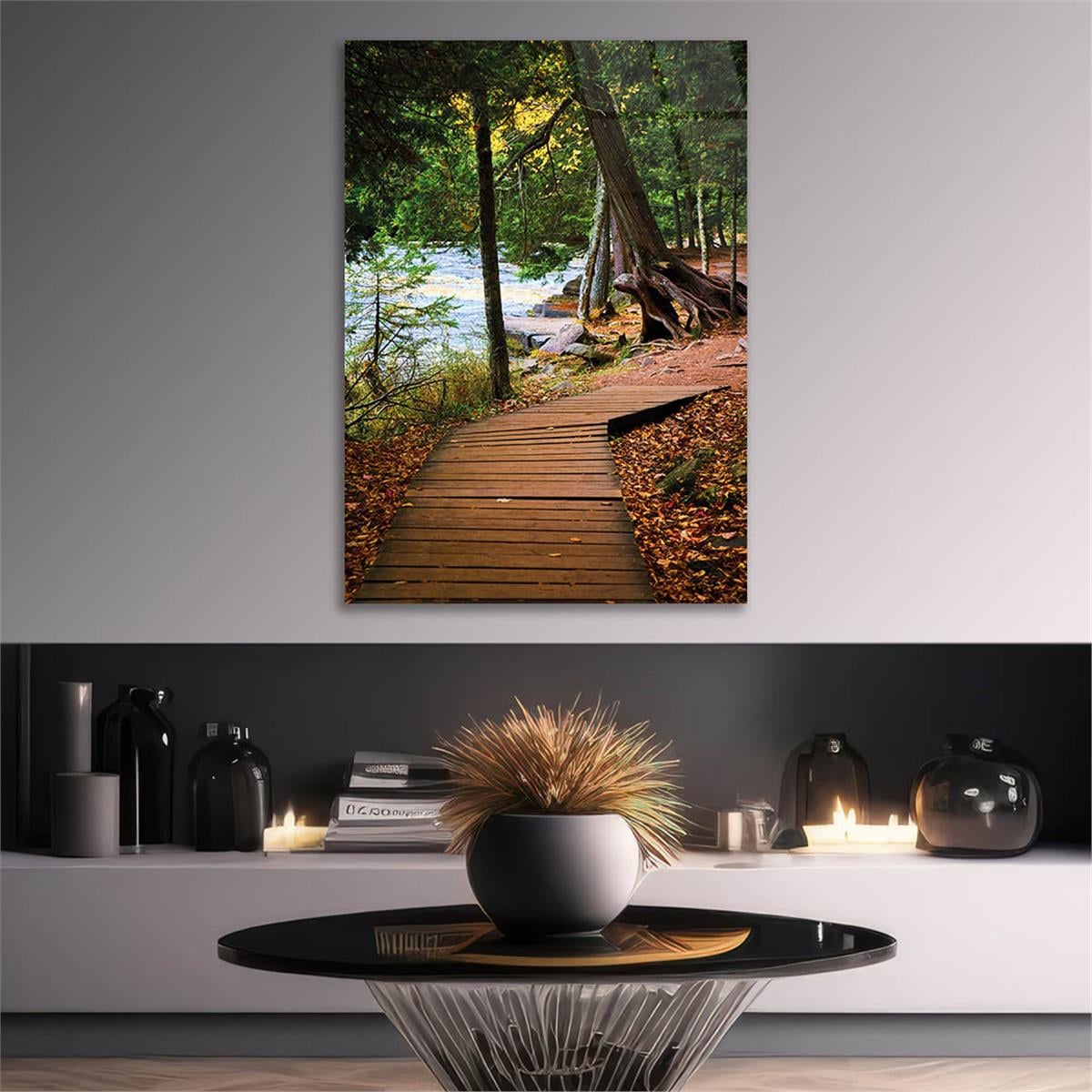 Vertical Tempered Glasss Wall Arts Art-Themed 331