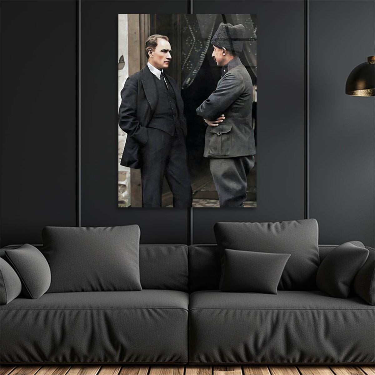 Dikey VatanTemalı Cam Tablo 221