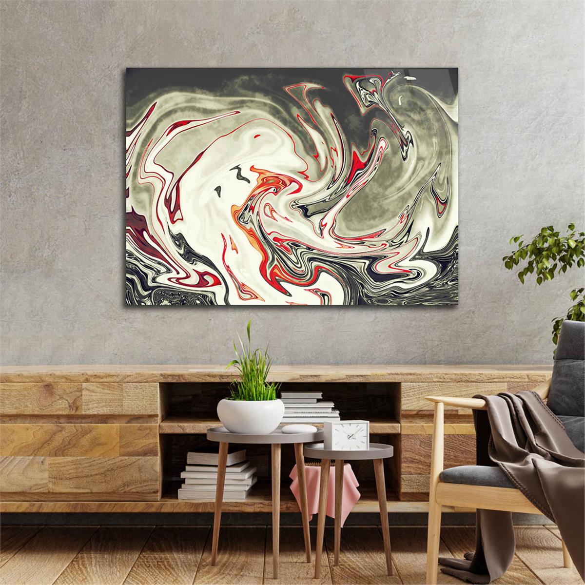 Horizontal Art-Themed Tempered Glass Wall Art 252
