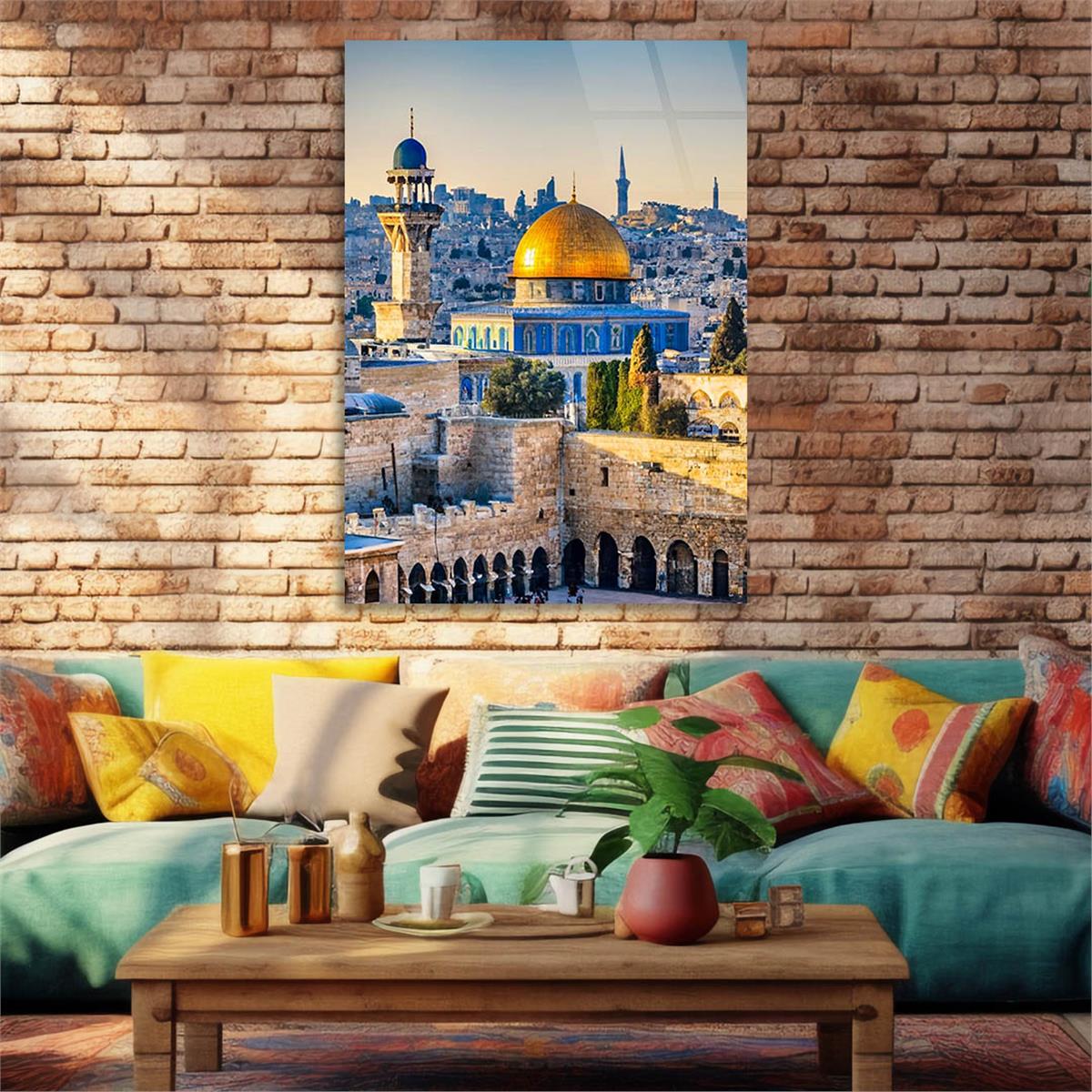 Dikey Dini Temalı Cam Tablo 245