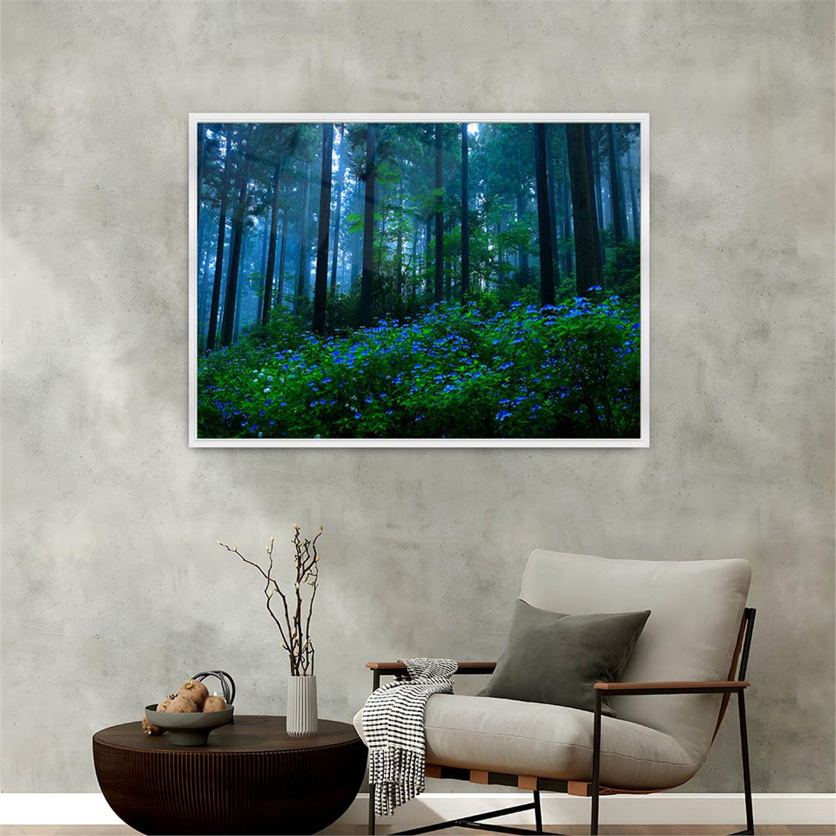 Aluminum-Framed Natured-Themed Tempered Glass Wall Art 138