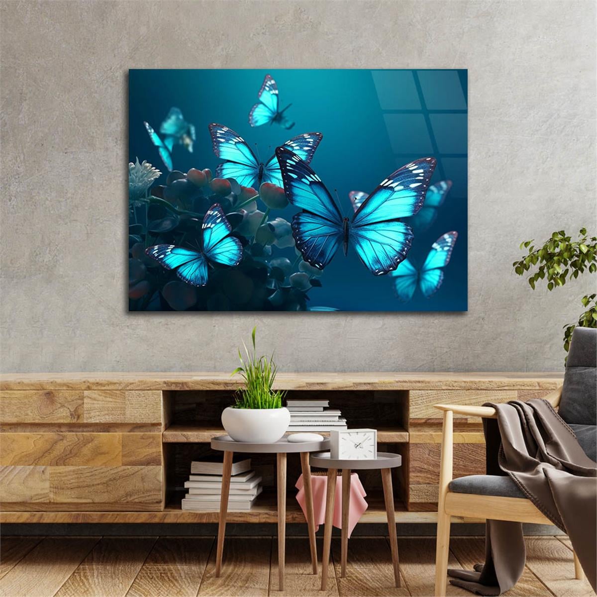 Horizontal Art-Themed Tempered Glass Wall Art 426