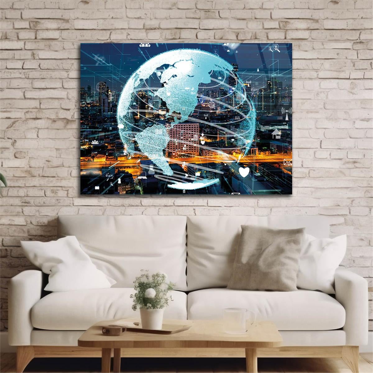 Horizontal Art-Themed Tempered Glass Wall Art 278
