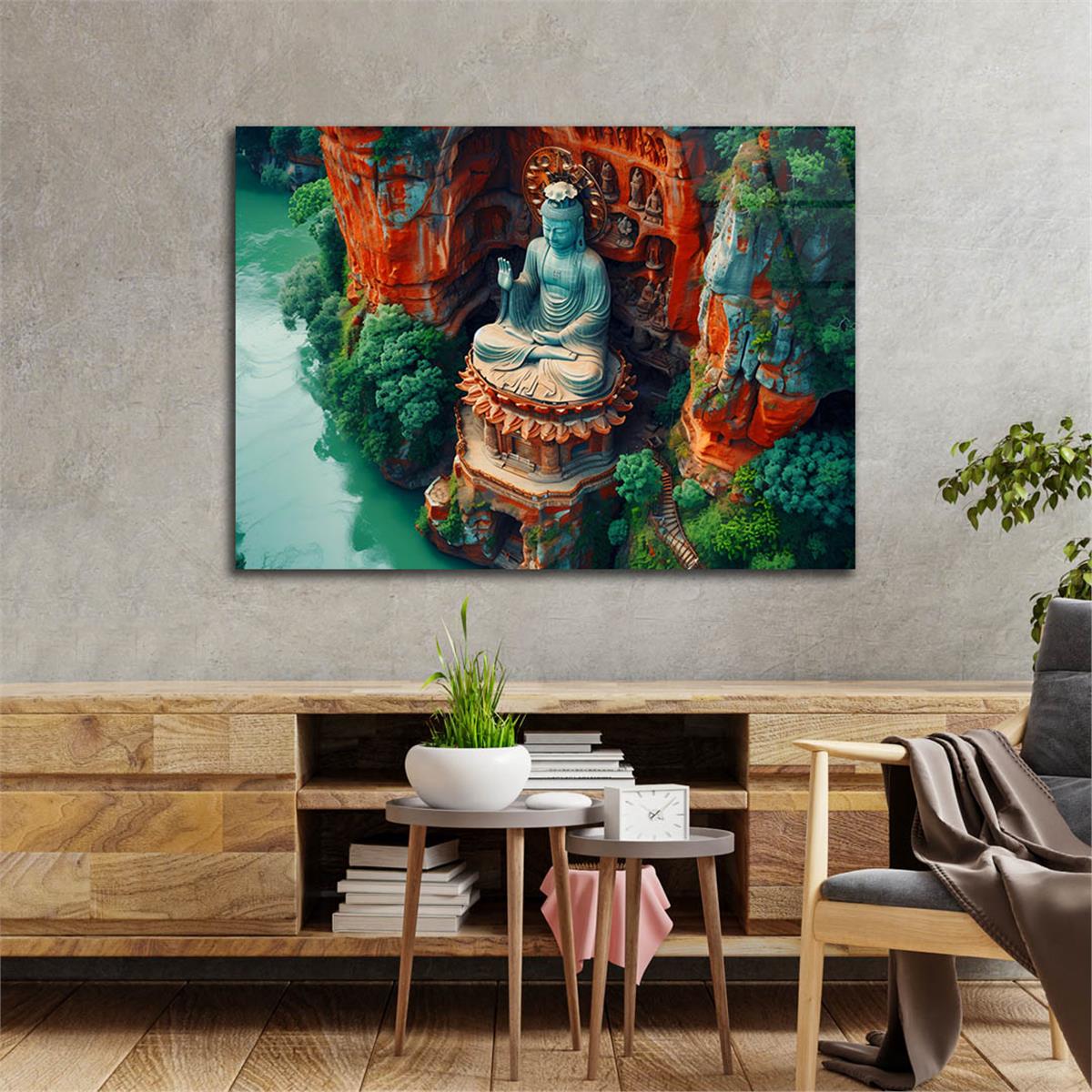 Yatay DoğaTemalı Cam Tablo 425