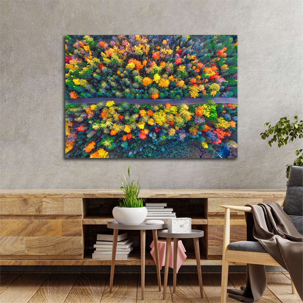 Horizontal Art-Themed Tempered Glass Wall Art 391