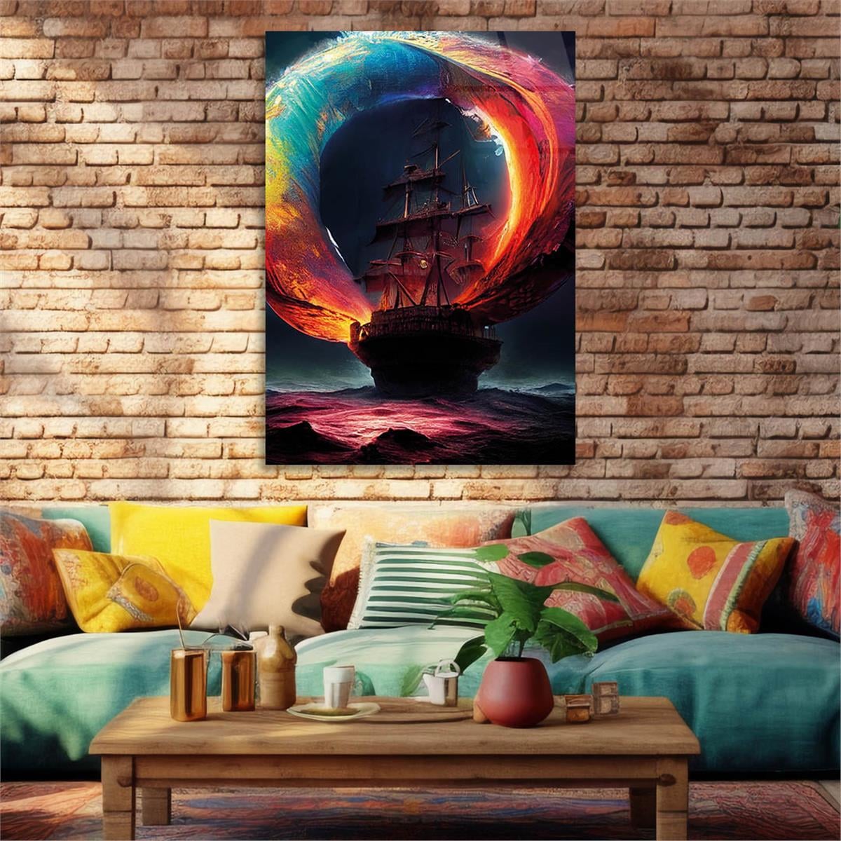 Verticale Gehard Glasschilderij Natuur Thema 173