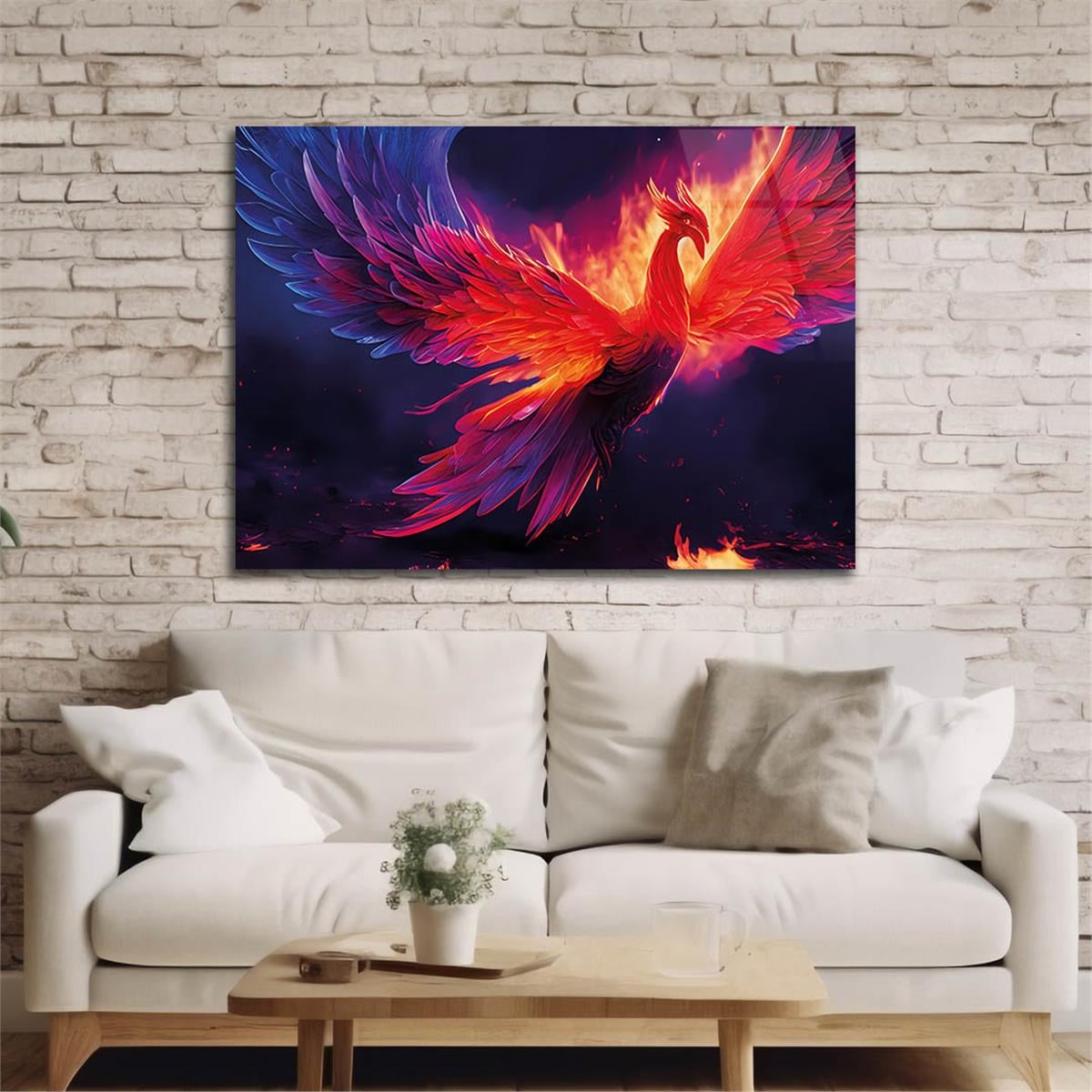 Horizontal Art-Themed Tempered Glass Wall Art 353