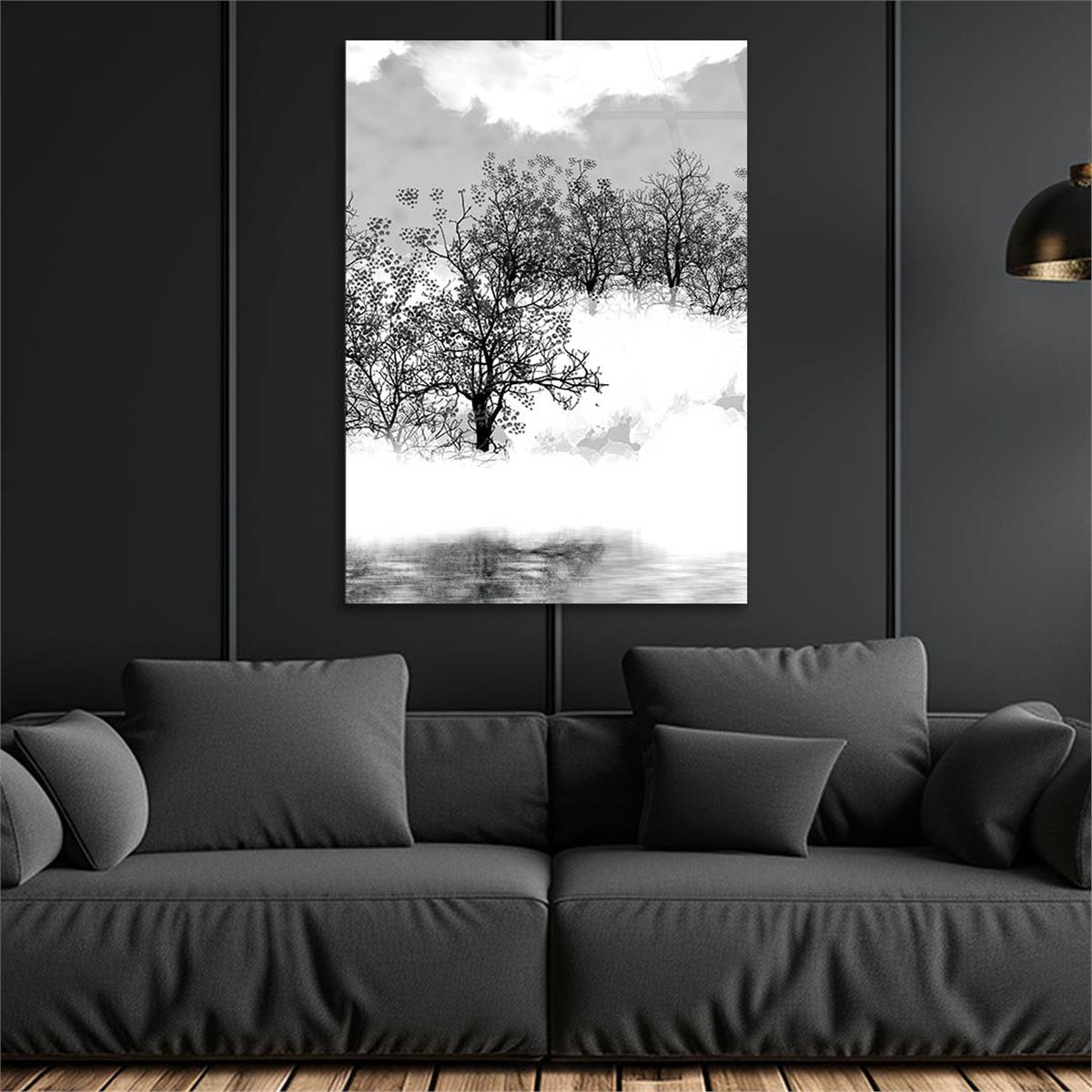 Vertical Tempered Glasss Wall Arts Art-Themed282